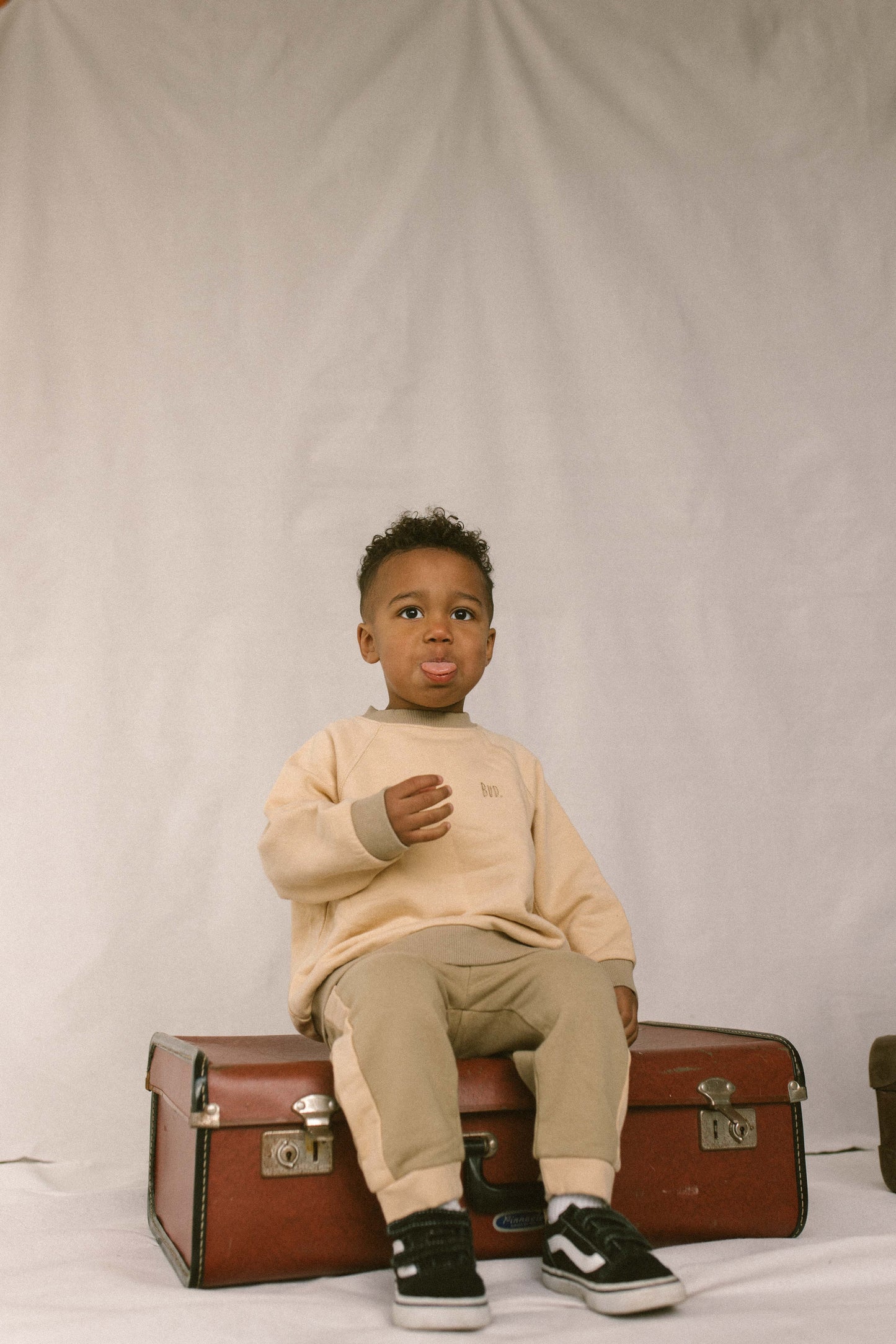Cream and Khaki Jumper