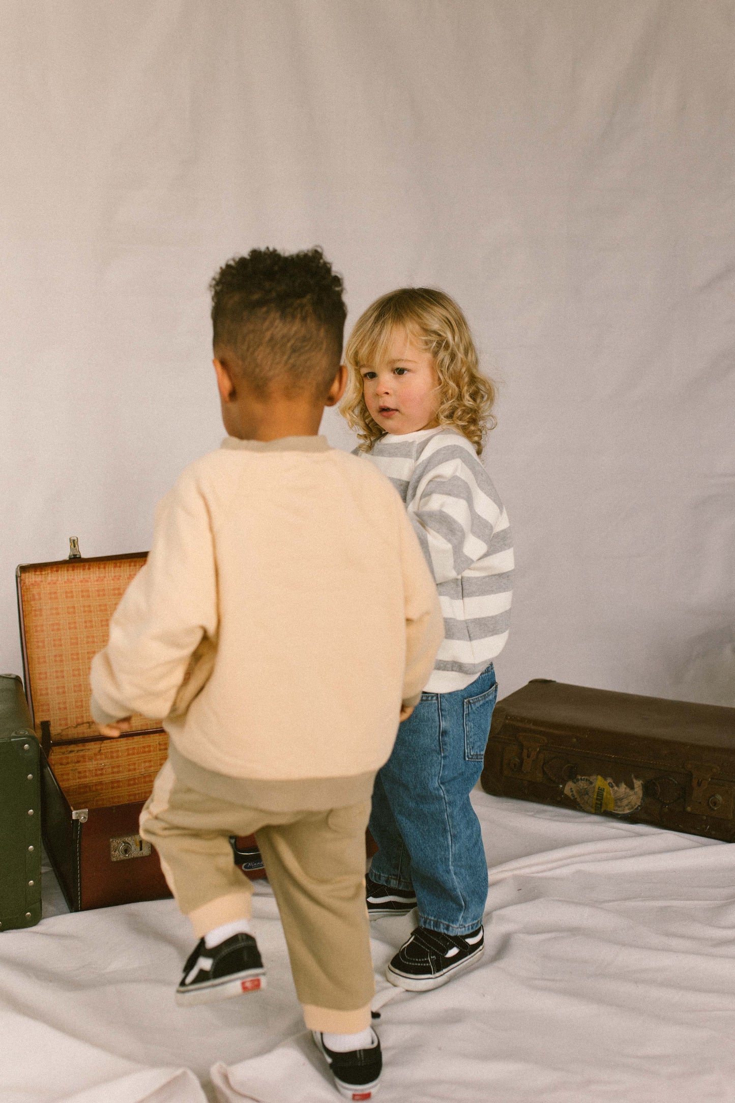 Cream and Khaki Jumper