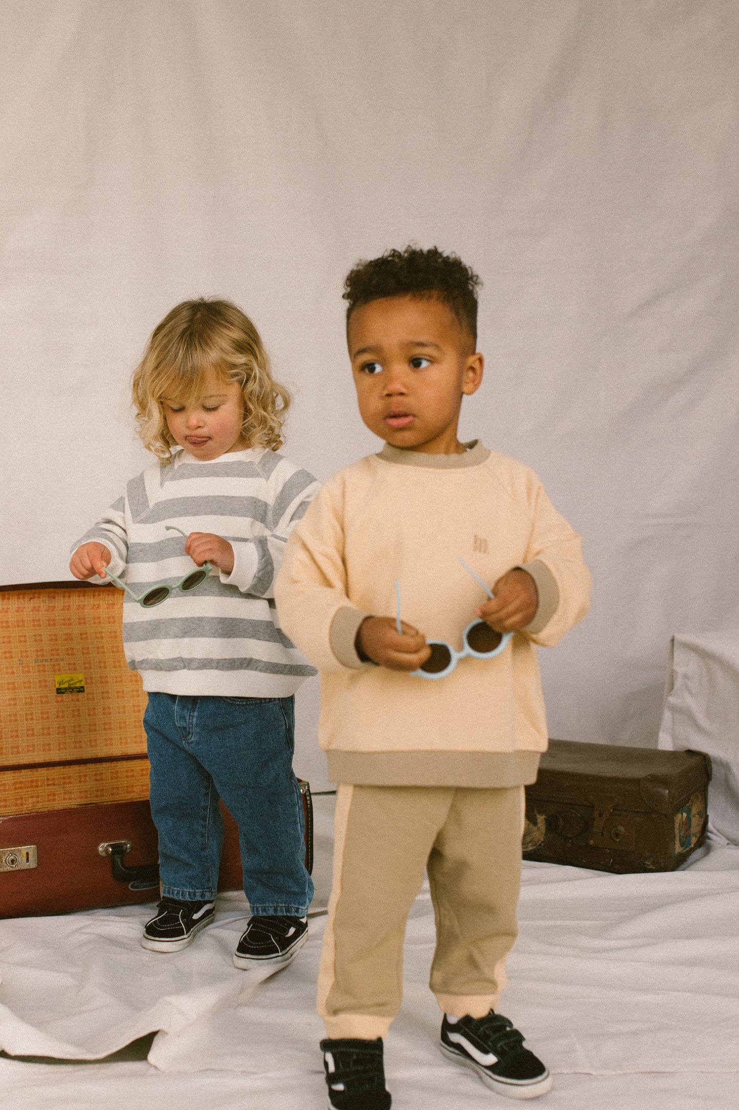 Cream and Khaki Jumper