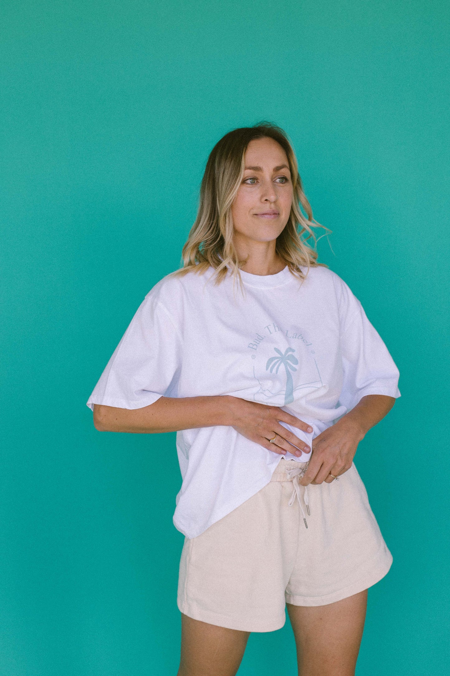 Mum's Blue Palm Tee