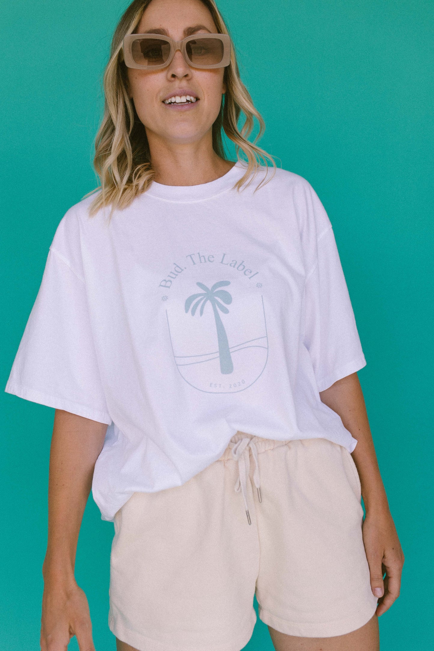 Mum's Blue Palm Tee