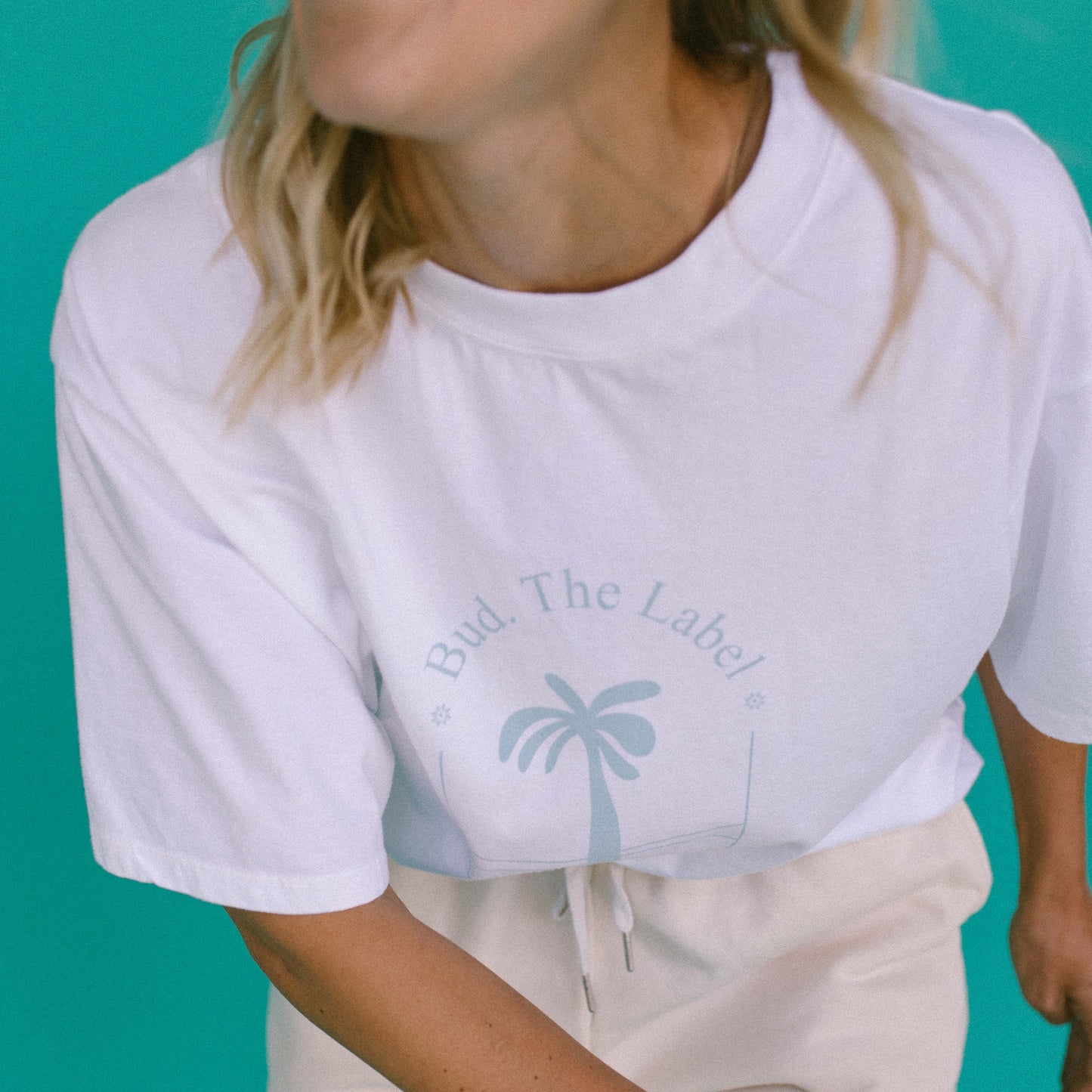 Mum's Blue Palm Tee