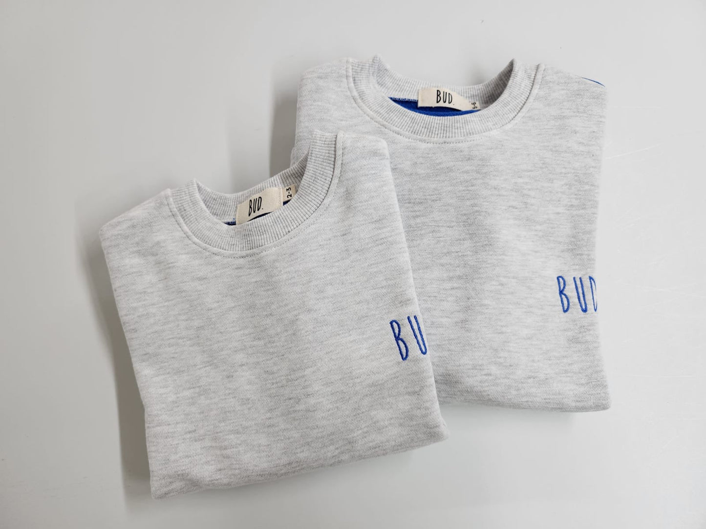 Grey Marle and Blue Block Jumper