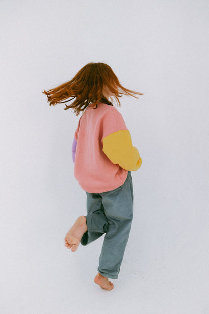 Gelato Splice Fleece Cotton Jumper