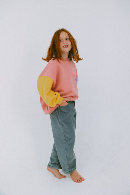 Gelato Splice Fleece Cotton Jumper