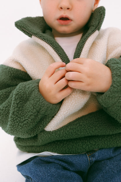 Forest Fluffy Fleece Jumper