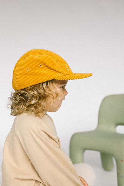 Mustard Bud. Corduroy Cap