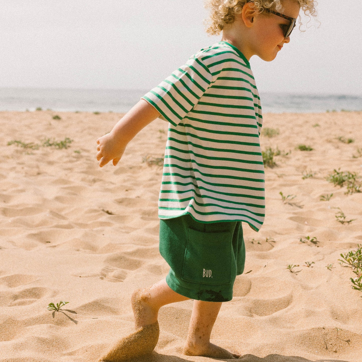 Green Boxy Shorts