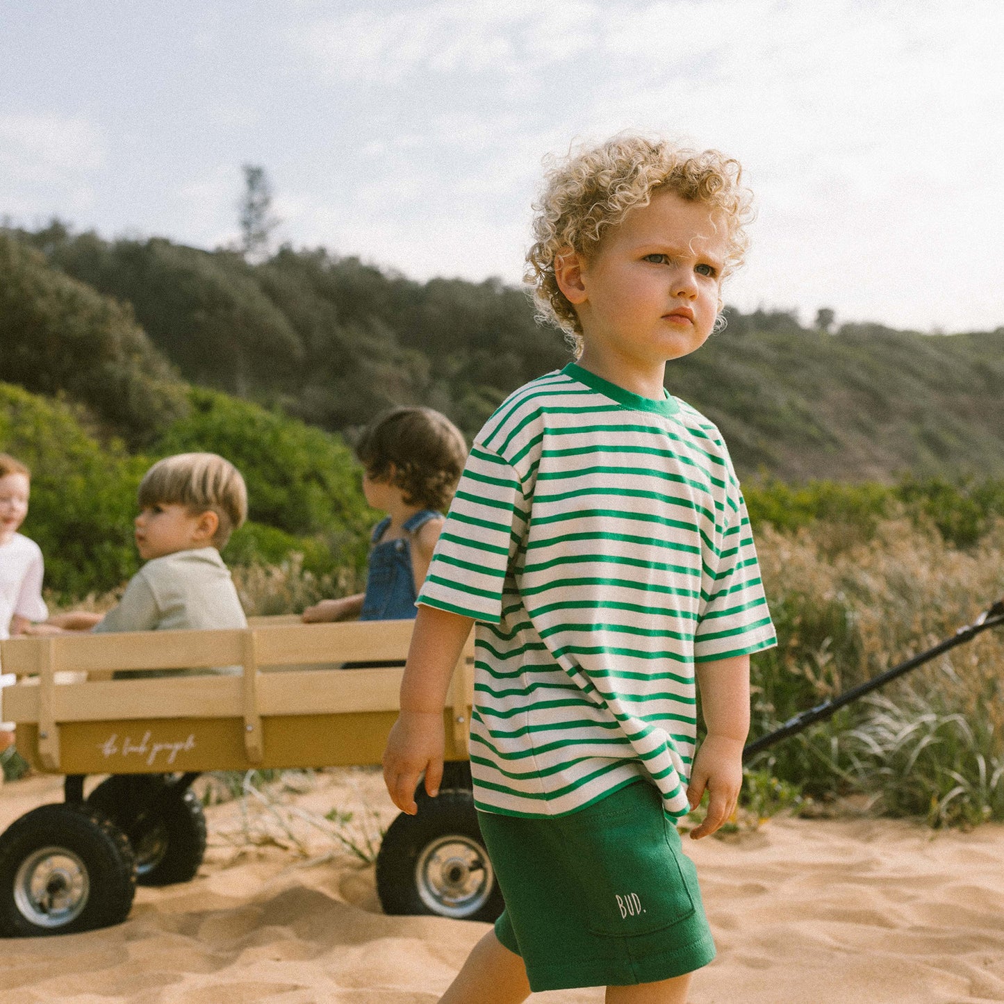 Green Boxy Shorts