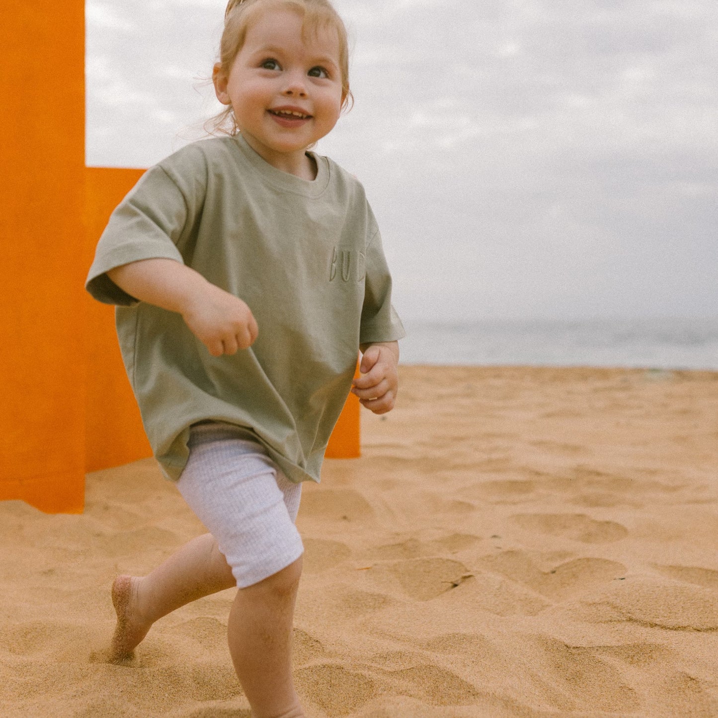 Grey Ribbed Biked Shorts