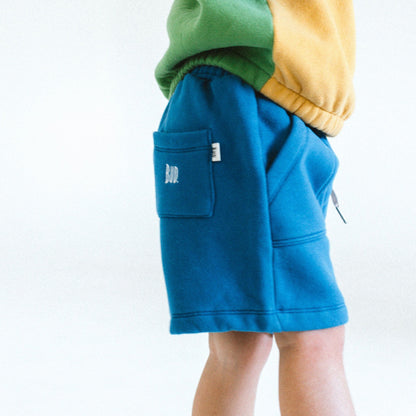 Blue Fleece Short