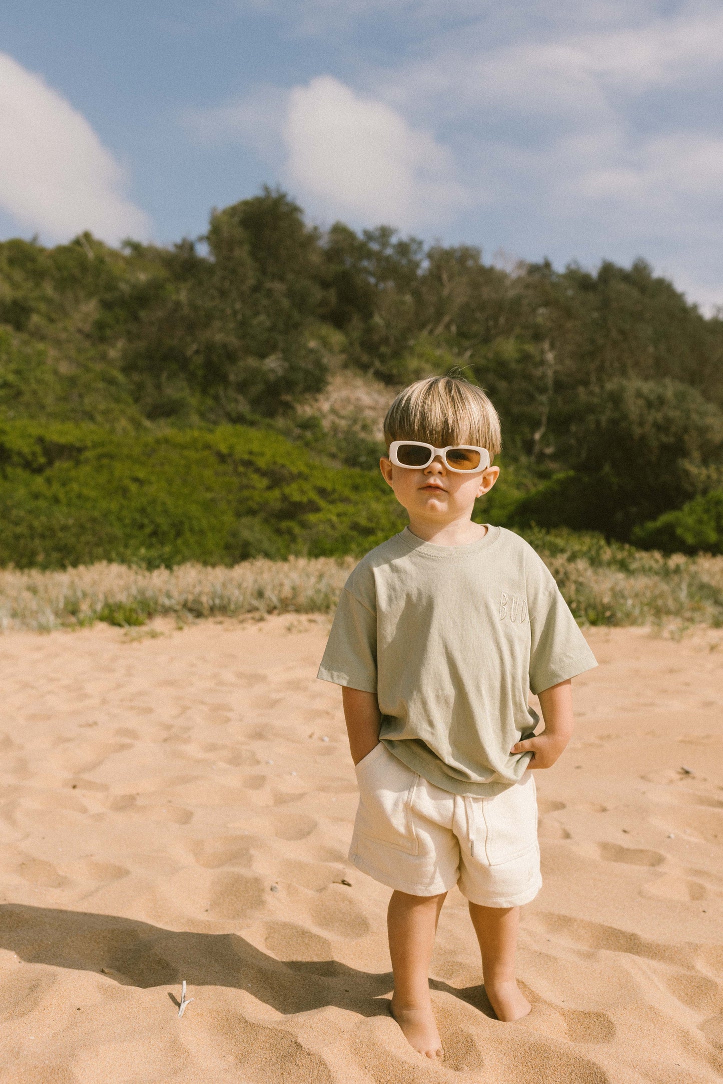 Cream Boxy Shorts