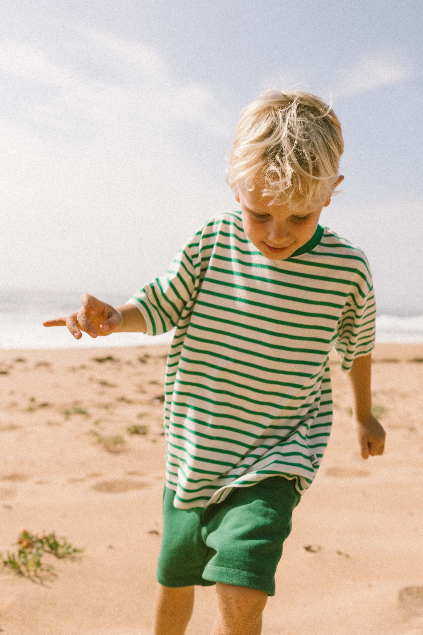 Green Boxy Shorts