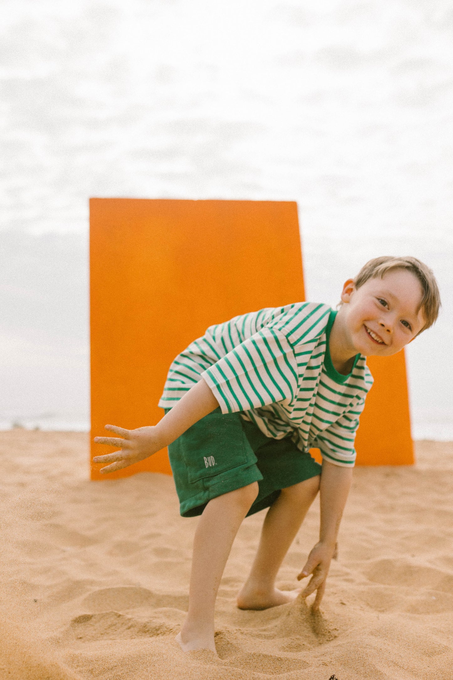 Green Boxy Shorts