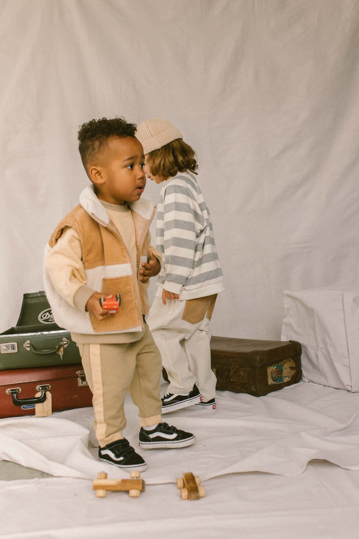 Cream and Khaki Jumper