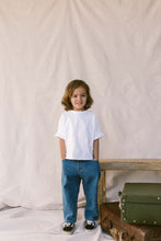 Load image into Gallery viewer, White 3/4 Sleeve Boxy Tee
