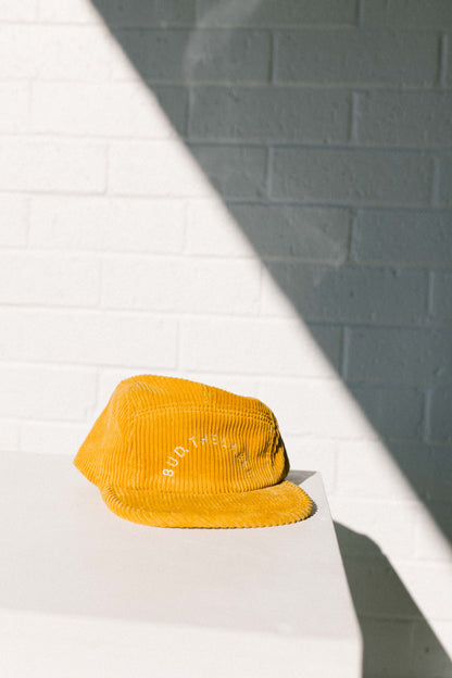 Mustard Bud. Corduroy Cap