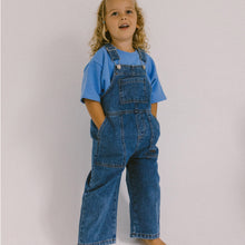 Load image into Gallery viewer, Vintage Blue Denim Cotton Overalls
