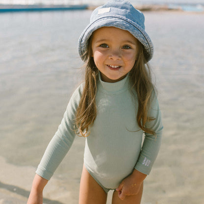 Girls Swim One Piece - Pistachio